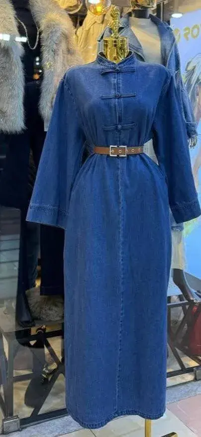 robe jean hijab 🤍🩵